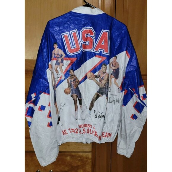 1992 Kelloggs USA Olympic Dream Team Jacket w Cereal Box Adult L Basketball - Picture 2 of 3